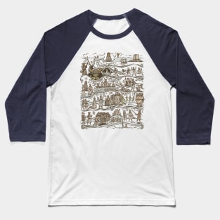 The Caerbannog Tapestry Baseball T-Shirt